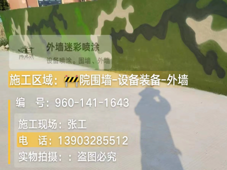 常州 迷彩漆喷涂价格（按平方米计费）
